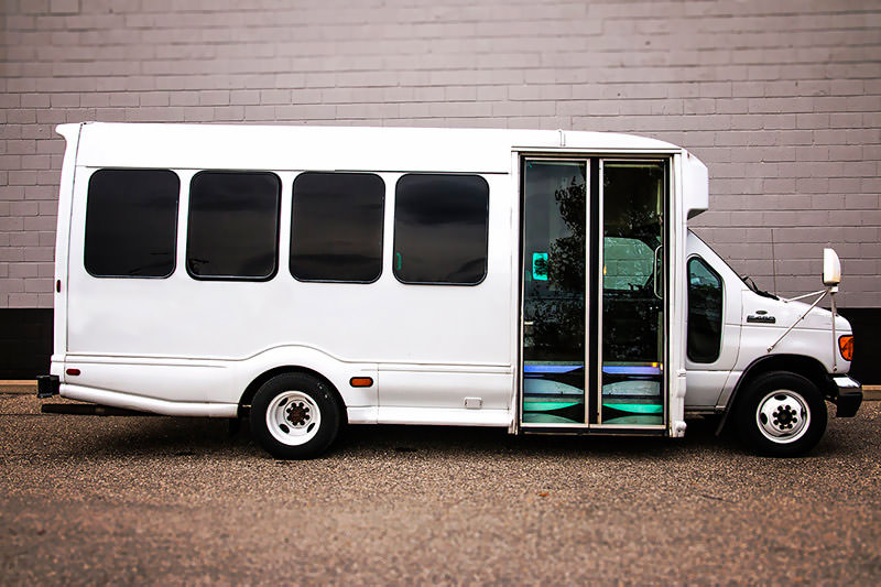 white party bus